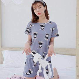Day2Nite ชุดนอนเสื้อแขนสั้นพร้อมกางเกงขาสั้น กระต่ายน้ำเงิน - Day2Nite, แฟชั่น