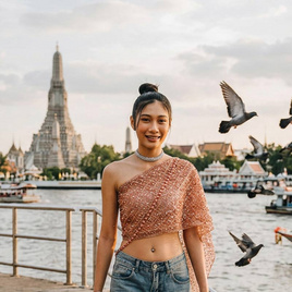 Day2Nite เซ็ตสไบพร้อมเครื่องประดับ สีน้ำตาลชมพู - Day2Nite, เสื้อผ้าและเครื่องประดับ