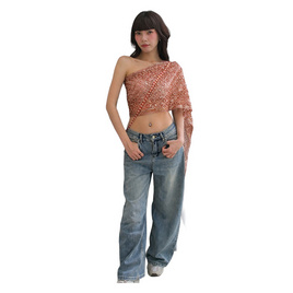 Day2Nite เซ็ตสไบพร้อมเครื่องประดับ สีน้ำตาลชมพู - Day2Nite, เสื้อผ้า