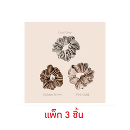 Day2Nite ยางรัดผมโดนัท ผ้าซาติน ST 1 แพ็ก 3 ชิ้น - Day2Nite, Day2Nite