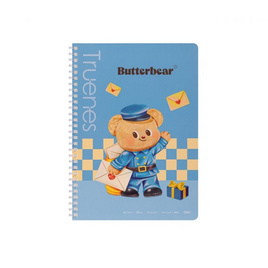 Deli สมุดสันห่วง B5 ลาย Butterbear ปกสีน้ำเงิน - Deli, สินค้าใหม่เครื่องเขียน