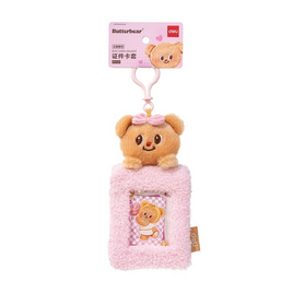 Deli ที่ใส่บัตรพวงกุญแจ Butterbear (สีชมพู) - Deli, ป้าย, ป้ายแขวน, ป้ายชื่อ, ป้ายใส่บัตร