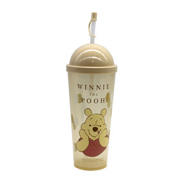 Disney แก้วน้ำฝากลมสูงมีหลอดดูด วินนี่ เดอะ พูห์ 330 - Disney, Winnie the Pooh