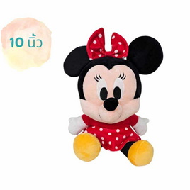 Disney LM Classic Sitting Plush มินนี่เมาส์ 10 นิ้ว (Minnie Mouse) - Taketoys, ตุ๊กตาและของเล่นผ้ากำมะหยี่/ ของเล่นนุ่มนิ่ม