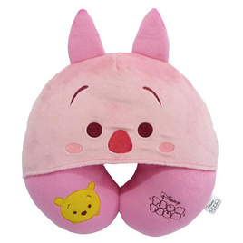 Disney Tsum Tsum หมอนรองคอมีฮู๊ด PIGLET NO.009 - Disney, เกมและของเล่นเด็ก