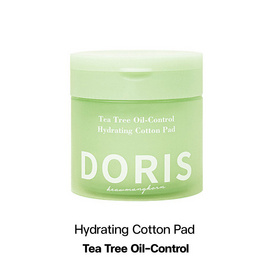 Doris โทนเนอร์แพด Tea Tree Oil-Control Hydrating Cotton Pad 140 มล.(80 แผ่น) - Doris, โทนเนอร์/สเปรย์น้ำแร่