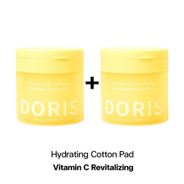 Doris โทนเนอร์แพด Vitamin C Revitalizng Hydrating Cotton Pad 140 มล.(80 แผ่น) (แพ็ก 2 ชิ้น) - Doris, 7Online