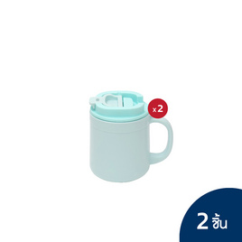 Double Lock แก้วน้ำ(440 ML.)NO.1805(2)สีฟ้า - Double Lock, แก้วน้ำ