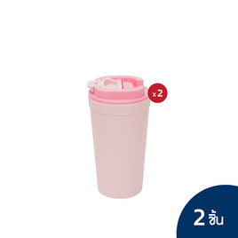 Double Lock แก้วน้ำ (600 ml.) No.1802(2) สีชมพู - Double Lock, ห้องครัวและอุปกรณ์