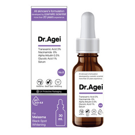 Dr.Agei เซรั่มบำรุงผิวหน้า Tranexamic Niacin Arbutin Glycolic Serum (NO.8) 30มล. - Dr.Agei, 7Online