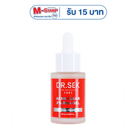 Dr.Sek เจลบำรุงผิวหน้าสูตรเข้มข้น Acne Clear 2% BHA Gel 30 มล. - Dr.Sek, ดูแลสิวและรอยแผลเป็น