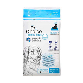 Dr.choice แผ่นรองซับสัตว์เลี้ยง 60X90 ซม.10 แผ่น1แพ็ก - Dr.choice, ห้องน้ำและผ้าอ้อมสัตว์