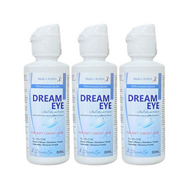 Dream Eye น้ำยาล้างคอนแทคเลนส์ ขนาด 80ml. (แพ็ก 3 ชิ้น) - Dream Eye, 7Online