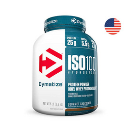 Dymatize ISO 100 (ไอโซ เวย์โปรตีน) ขนาด 5 lbs - รสกรูเม ช็อกโกแลต - Dymatize, อาหารเสริมการออกกำลังกาย