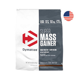 Dymatize Mass Whey Protein Protein (แมส เวย์โปรตีน) ขนาด 12 lbs รสช็อกโกแลต - Dymatize, อาหารเสริมเพิ่มน้ำหนักและกล้ามเนื้อ