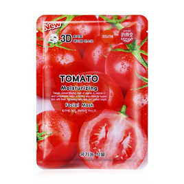 EAST SKIN แผ่นมาส์กหน้า TOMATO 3D FACIAL MASK 38 มล. (แพ็ก 5 ชิ้น) - East-Skin, มาส์กแผ่นและครีมพอกหน้า