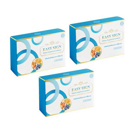 EASY SIGN ผลิตภัณฑ์เสริมอาหาร อีซี่ซายน์ 30 ซอง/กล่อง (แพ็ก3กล่อง) - Uall And me, บำรุงสายตา
