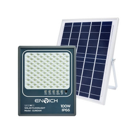 ENRICH สปอร์ตไลท์โซล่าเซลล์ LED 100W รุ่น GUNDAM แสงขาว - ENRICH, โคมไฟและหลอดไฟ