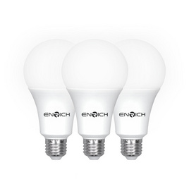 ENRICH หลอดไฟ LED 7W รุ่น Eco life (3 ชิ้น / 1 ชุด) - ENRICH, โคมไฟและหลอดไฟ
