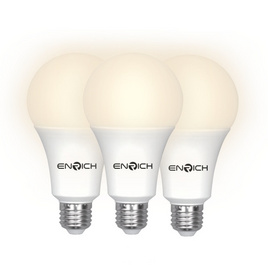 ENRICH หลอดไฟ LED 9W รุ่น Eco life (3 ชิ้น / 1 ชุด) - ENRICH, โคมไฟและหลอดไฟ