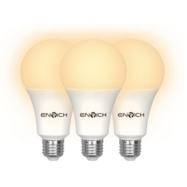 ENRICH หลอดไฟ LED 9W รุ่น Eco life (3 ชิ้น / 1 ชุด) - ENRICH, โคมไฟและหลอดไฟ