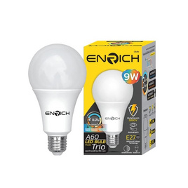 ENRICH หลอดไฟ LED 9W รุ่น Trio 3แสง ขั้ว E27 - ENRICH, หลอดไฟ