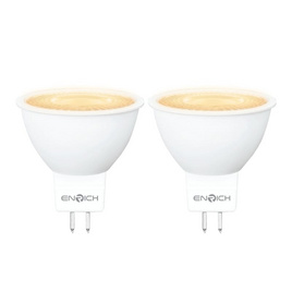 ENRICH หลอดไฟ LED MR16 7W รุ่น LILY 220V ขั้ว GX5.3 (2 ชิ้น / 1 ชุด) - ENRICH, โคมไฟและหลอดไฟ