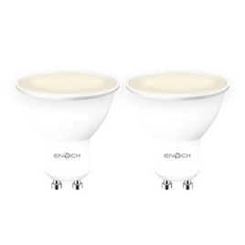 ENRICH หลอดไฟ LED MR16 7W รุ่น TULIP 220V GU10 (2 ชิ้น / 1 ชุด) - ENRICH, โคมไฟและหลอดไฟ