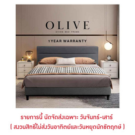 ESPACIO OLIVE DIVAN เตียง ฐานเตียง+หัวเตียง สีเทา - ESPACIO, เฟอร์นิเจอร์