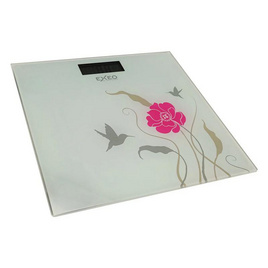 EXEO เครื่องชั่งน้ำหนัก EB9460 ดิจิทอล รองรับถึง 150 กก. ดอกไม้ขาว - EXEO, เครื่องชั่งน้ำหนักร่างกาย