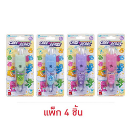 Elephant ตราช้าง เทปลบคำผิด 6ม. แคร์แบร์ Care Bears (แพ็ก 4 ชิ้น) - ตราช้าง, อุปกรณ์ลบคำผิด