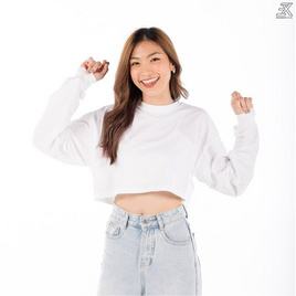 Expo ครอปแขนยาวคอกลม Over Size - Expo