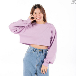 Expo ครอปแขนยาวคอกลม Over Size - Expo, Winter Fashion ไอเท็มรับหน้าหนาว