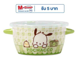 FOFO ชาม 2 หู พร้อมฝาปิด Pochacco ขนาด 6 นิ้ว - #N/A, อุปกรณ์บนโต๊ะอาหาร
