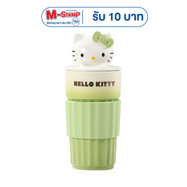FOFO แก้วโรมัน Hello kitty 3D รุ่นมัทฉะ พร้อมฝา ขนาด 500 มล. - FOFO, สินค้ามาใหม่