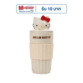 FOFO แก้วโรมัน Hello kitty พร้อมฝาและหูจับกันลื่น ขนาด 500 มล. - #N/A, สินค้ามาใหม่