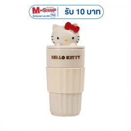 FOFO แก้วโรมัน Hello kitty พร้อมฝาและหูจับกันลื่น ขนาด 500 มล. - FOFO, อุปกรณ์บนโต๊ะอาหาร