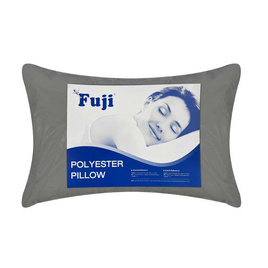 FUJI หมอนหนุนใยสังเคราะห์ สีเทา 18x28 - Fuji, หมอนหนุน