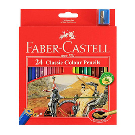 Faber-Castell ดินสอสีไม้อัศวิน กล่องกระดาษ 24 สี - Faber-Castell, หนังสือ เครื่องเขียน