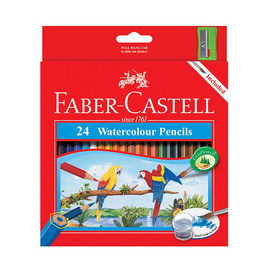 Faber-Castell ดินสอสีไม้ระบายน้ำนกแก้ว กล่องกระดาษ 24 สี - Faber-Castell, สินค้าขายดี