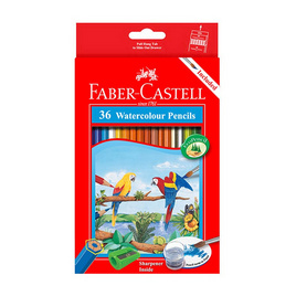 Faber-Castell ดินสอสีไม้ระบายน้ำนกแก้ว กล่องกระดาษ 36 สี - Faber-Castell, เครื่องเขียน/เครื่องใช้สำนักงาน