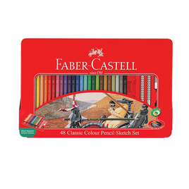 Faber-Castell ดินสอสีไม้อัศวิน กล่องเหล็ก 48 สี - Faber-Castell, เครื่องเขียน