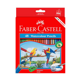 Faber-Castell ดินสอสีไม้ระบายน้ำนกแก้ว กล่องกระดาษ 48 สี - Faber-Castell, อุปกรณ์วาดรูประบายสี