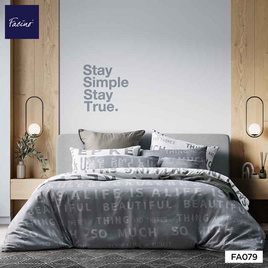 Facino ชุดผ้าปู+ผ้านวม FA079 - Facino, ชุดผ้าปูที่นอนพร้อมผ้านวม