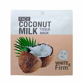 Facy แผ่นมาส์กหน้า Coconut Milk Tissue Mask White&Firm 21 กรัม (แพ็ก3) - Facy, ความงาม