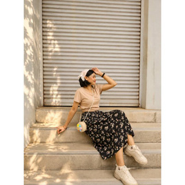 Fashion กระโปรงยาว สีดำ สวมใส่สบาย ไม่ร้อน - Fashion, สินค้าใหม่แฟชั่น