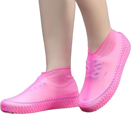 Fashion Shoe รองเท้ากันฝน รองเท้าคลุมกันฝน Color ซิลิโคน แพ็ก 2 คู่ - Fashion Shoe, รองเท้า