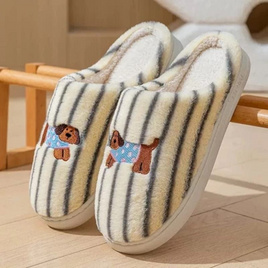 Fashion slippers รองเท้าใส่ในบ้าน ลายน้องหมา PVC พื้นยางกันลื่น - fashion slippers, รองเท้า