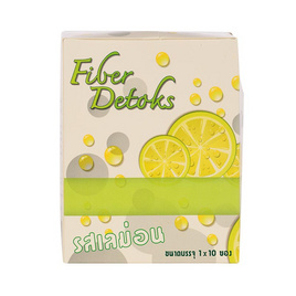 Fiber detoks (ไฟเบอร์ดีท็อกซ์) ชาเขียวไฟโต-ดีท็อกซ์ รสเลม่อน บรรจุ 10 ซอง - Fiber detoks, สินค้าขายดี