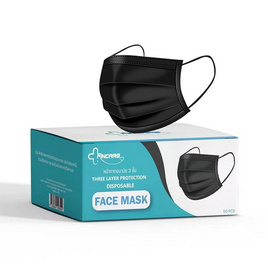 Fincare FACE MASK หน้ากากป้องกันฝุ่น 3ชั้น สำหรับผู้ใหญ่ (สีดำ) - Fincare, 7Online